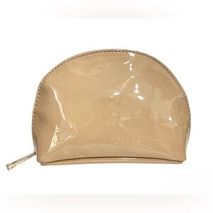 NWT Marc Jacobs Beige Cosmetic Toiletry Case Bag Pouch Half Moon